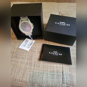 Ceramic Coach fashion watch.
